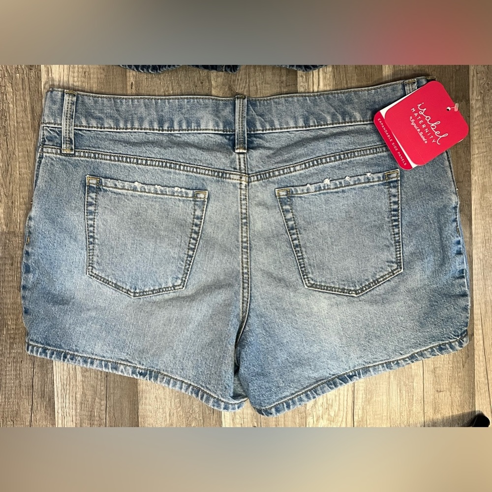 2 Pairs of Isabel Maternity Expandable Side Shorts Size 8 Brand New With Tags - Picture 5 of 6